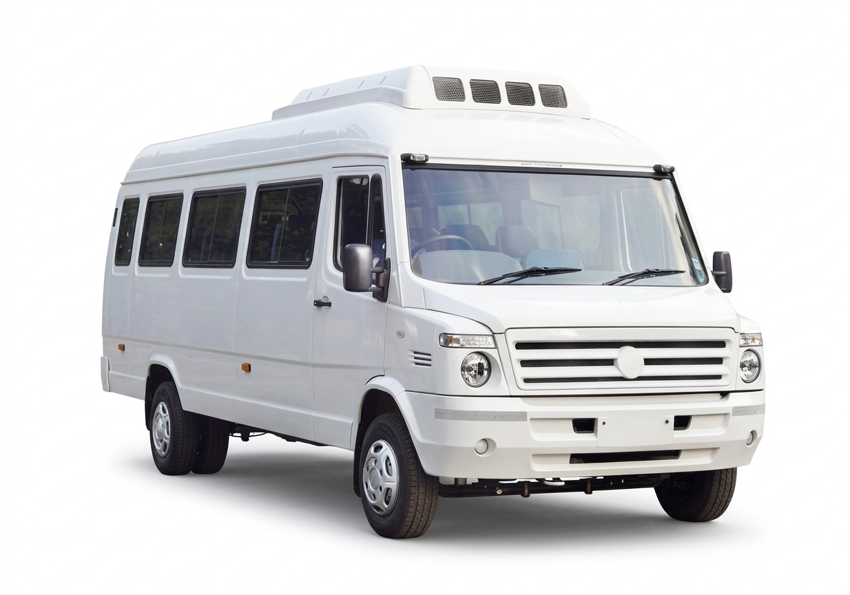 Tempo Traveller vehicle option from AdMyTrip media